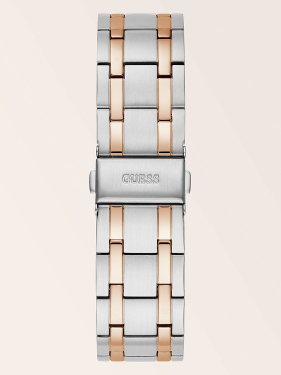 часовник с черен стоманен календар Guess