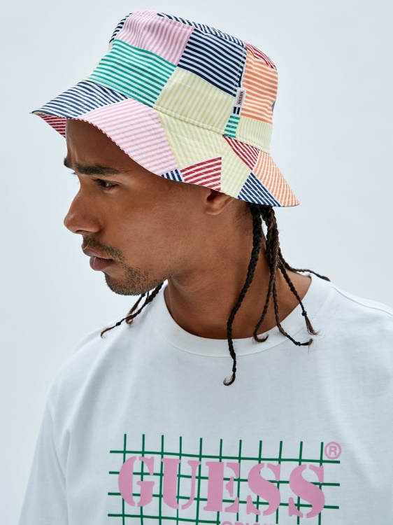 All Voer Print Bucket Hat Guess White Multi