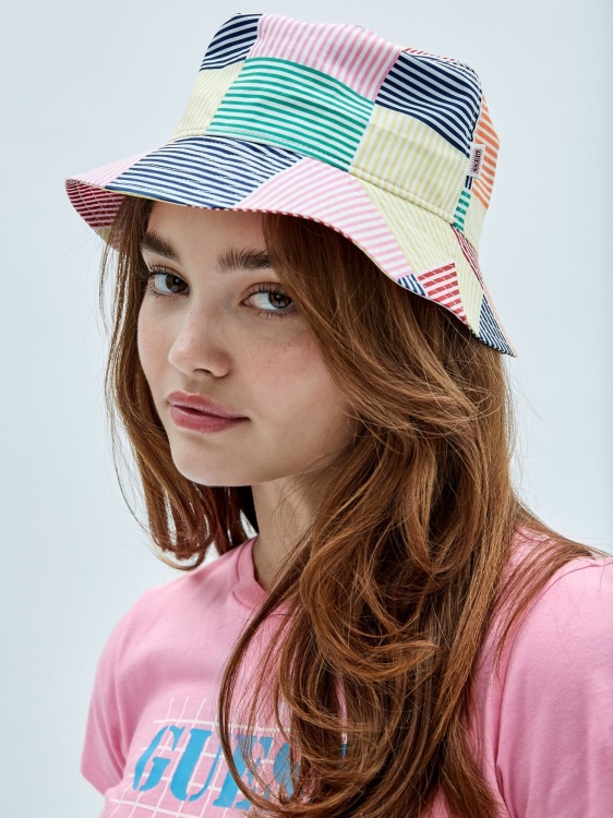 All Voer Print Bucket Hat Guess White Multi