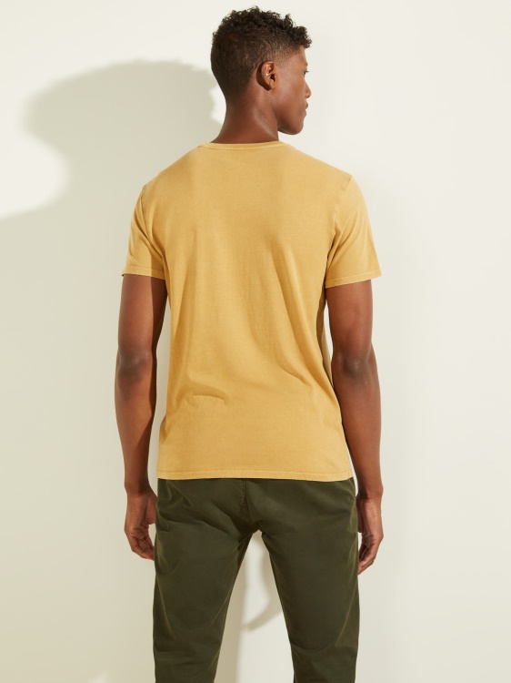 предна тениска с лого на Guess жълта