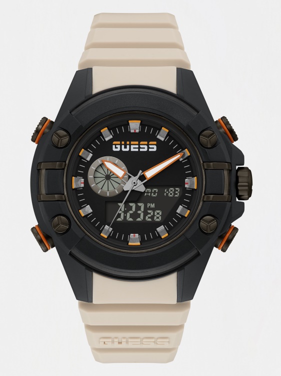 черен цифров часовник Guess