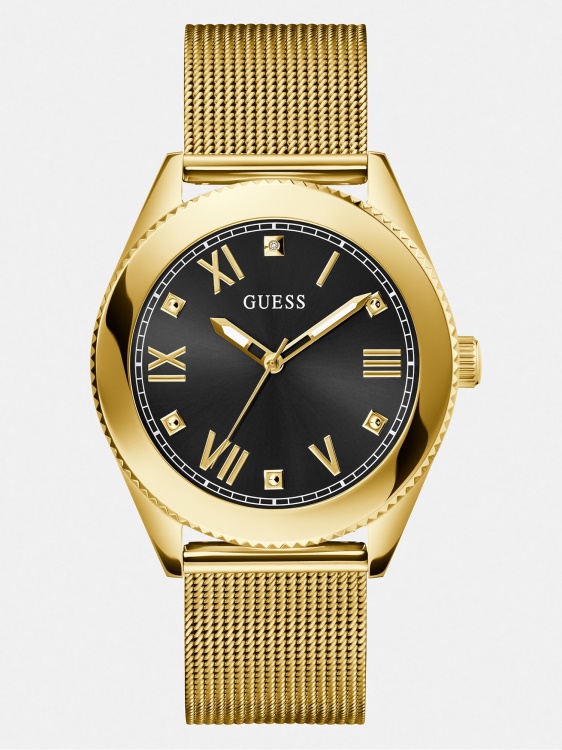 Guess аналогов часовник от бяла стомана