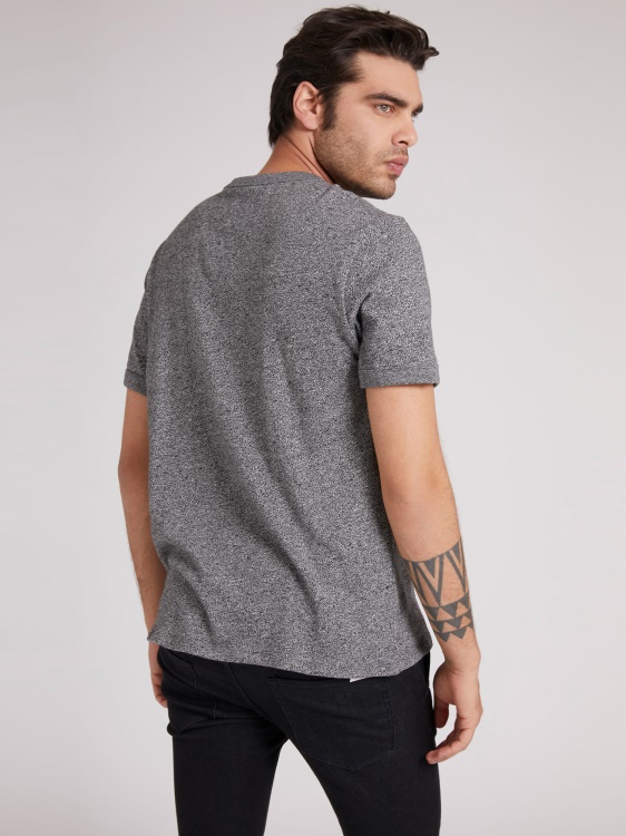 сива тениска с предно лого Guess