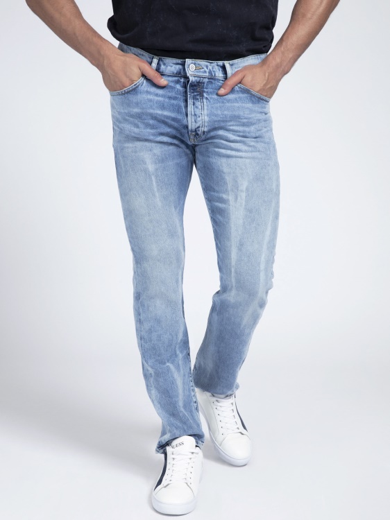 прилепнали дънки син Guess