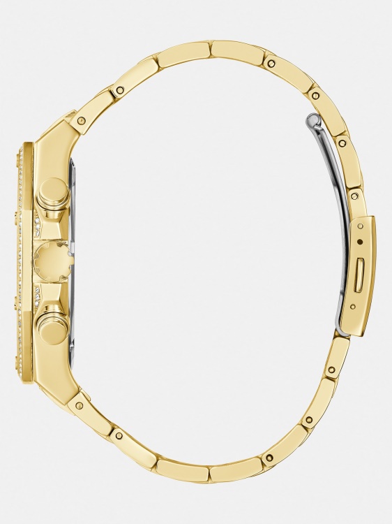 бял многофункционален часовник от неръждаема стомана Guess