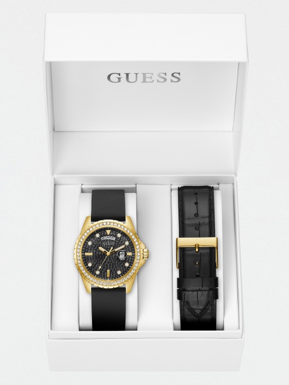 черна кутия за часовник Guess