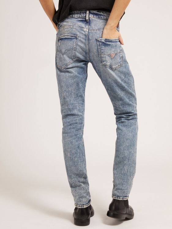 Guess сини кльощави панталони с ожулвания