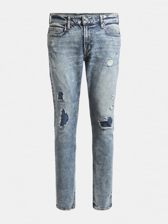 Guess сини кльощави панталони с ожулвания