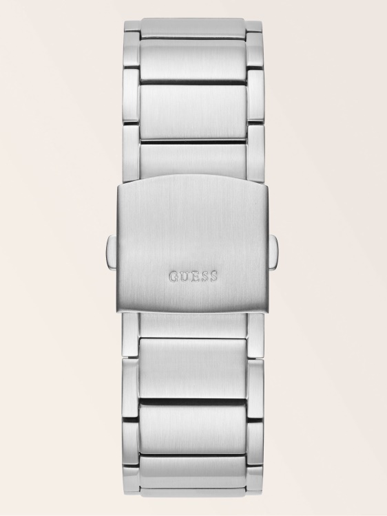 черен многофункционален стоманен часовник Guess