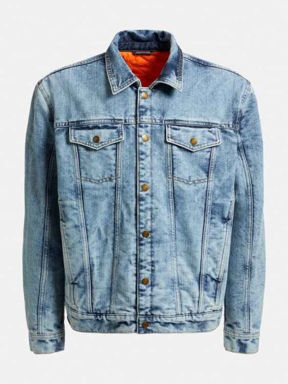 двустранно подплатено дънково яке Guess Blue