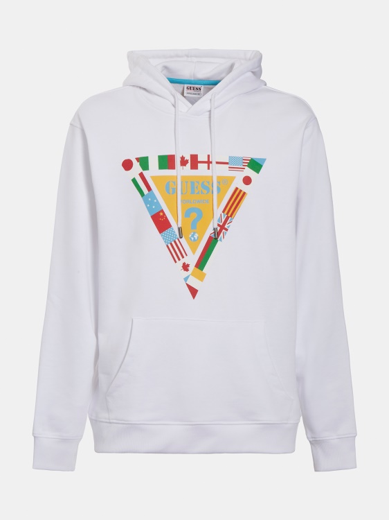 костюм с лого Flag Guess бял