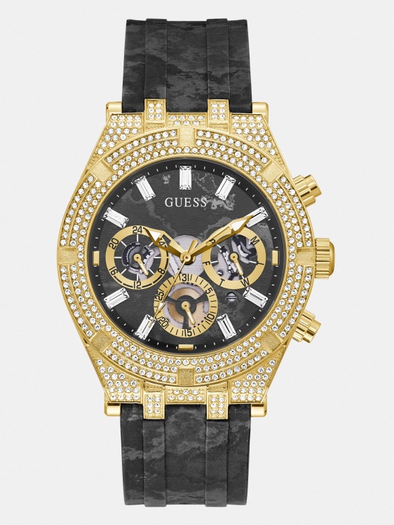 кристален многофункционален часовник Guess бял