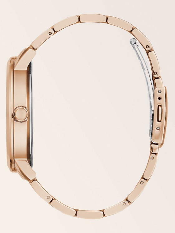 черен кристален аналогов часовник Guess