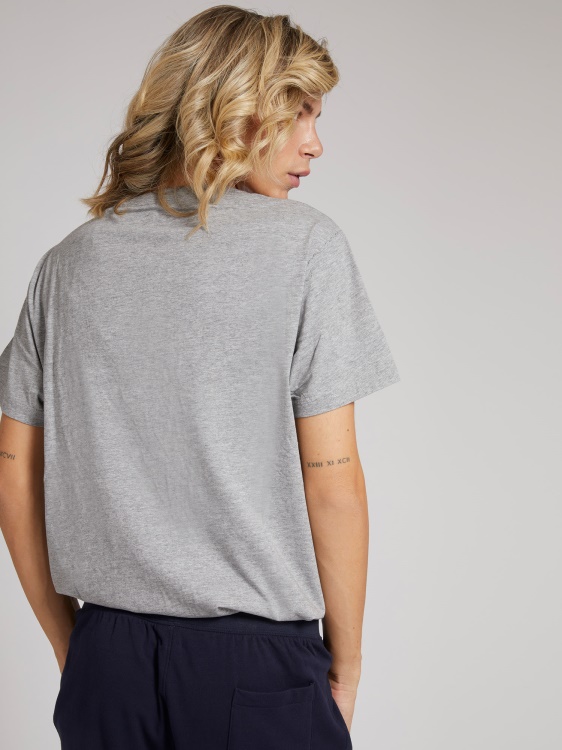 сива предна тениска с лого Guess