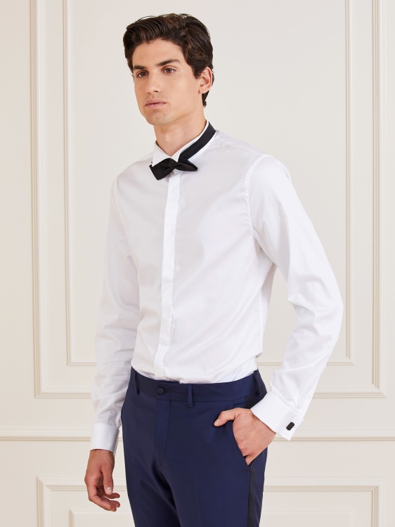риза Marciano еластичен памук Guess бяла
