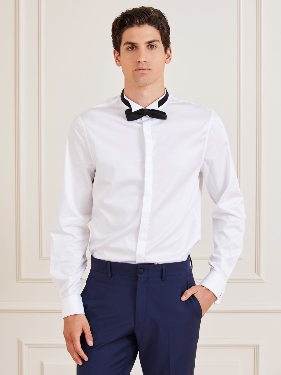 риза Marciano еластичен памук Guess бяла