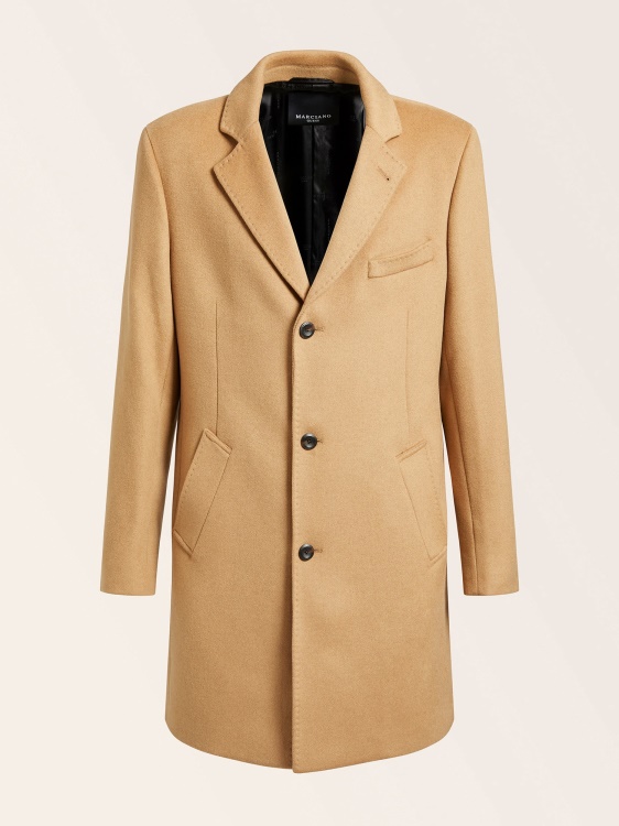 бежово палто Guess от смес от вълна Marciano