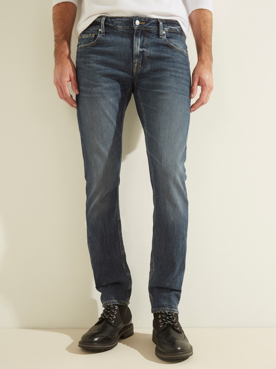 Guess Blue Trend тесни дънкови панталони