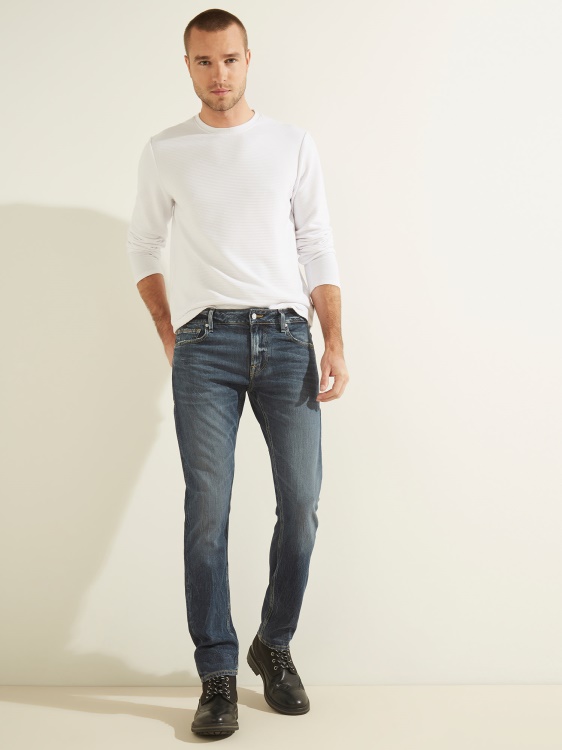 Guess Blue Trend тесни дънкови панталони