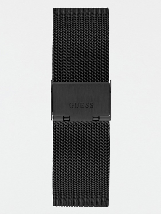 диамантен аналогов часовник Guess черен