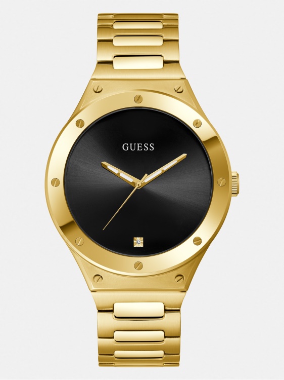 аналогов часовник от неръждаема стомана бял Guess