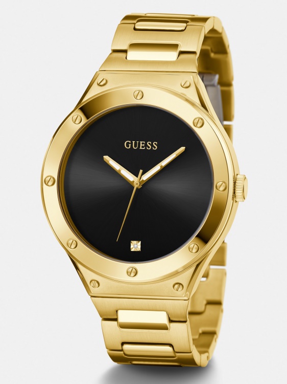 аналогов часовник от неръждаема стомана бял Guess