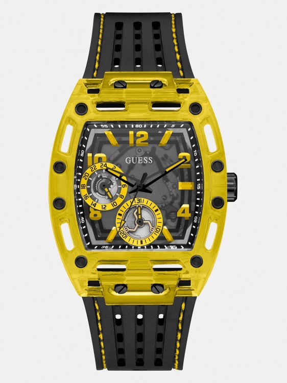 бял многофункционален часовник Guess