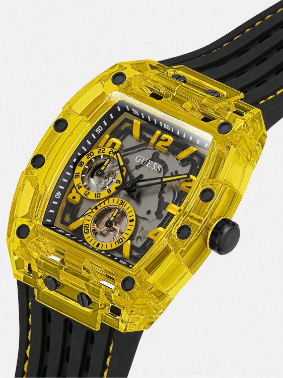 бял многофункционален часовник Guess