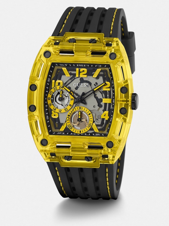 бял многофункционален часовник Guess