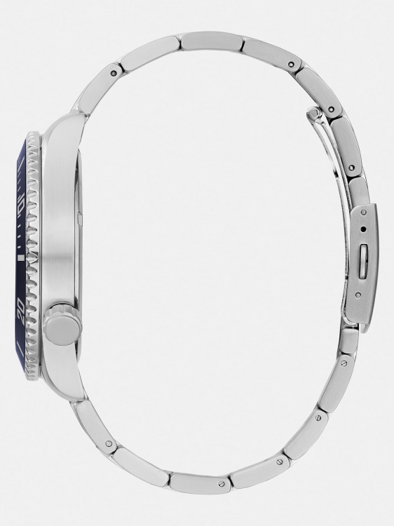 черен многофункционален стоманен часовник Guess