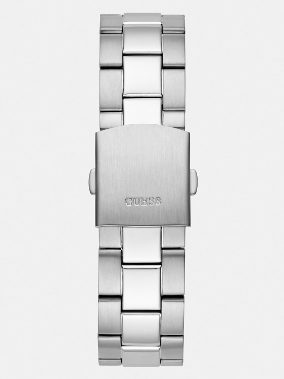 черен многофункционален стоманен часовник Guess