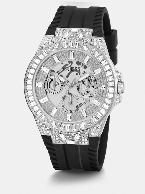 многофункционален кристален часовник Guess Black