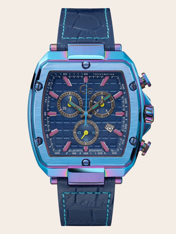черен часовник Guess Gc всеки хронограф