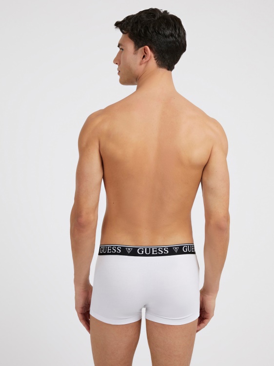 лого еластични боксерки Guess бели