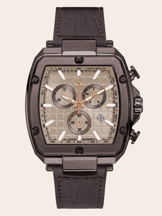 Guess кафяв часовник Gc всеки хронограф
