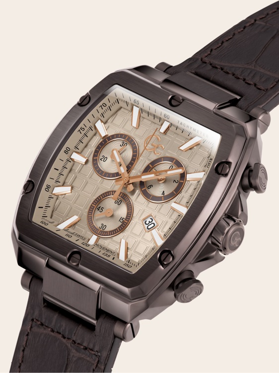 Guess кафяв часовник Gc всеки хронограф