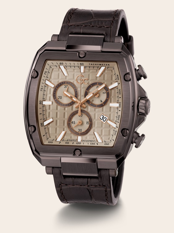 Guess кафяв часовник Gc всеки хронограф