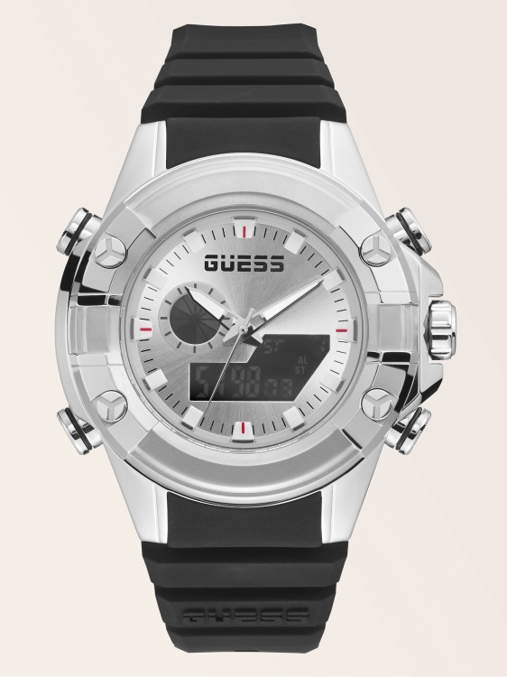 цифров часовник черен Guess