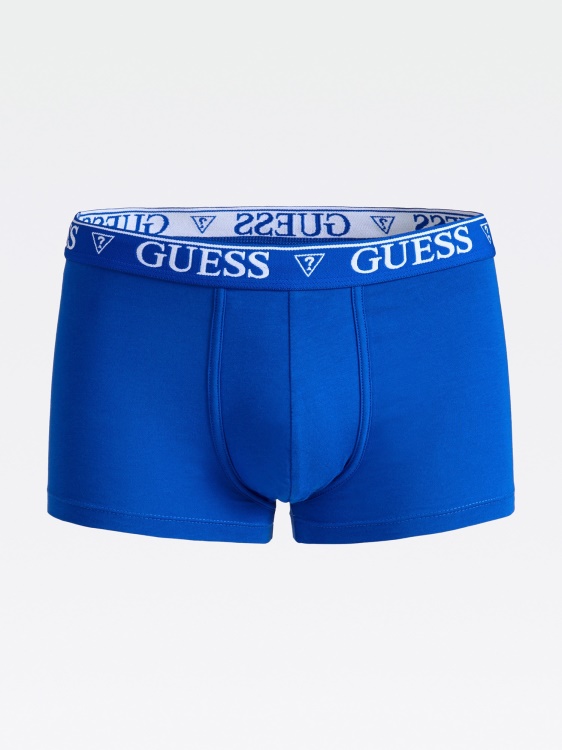 електриково сини боксерки Guess с ластик с лого