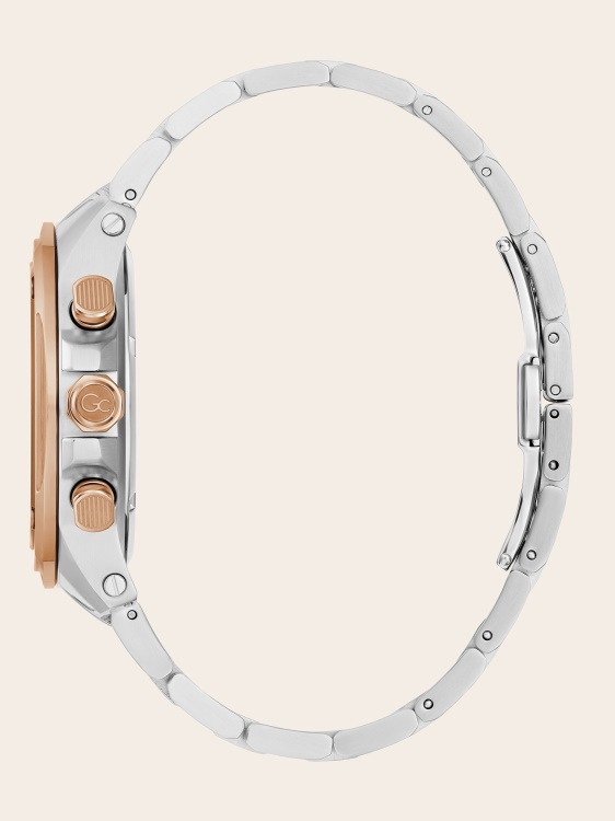 Gc стоманен хронограф часовник сребро Guess нова тенденция
