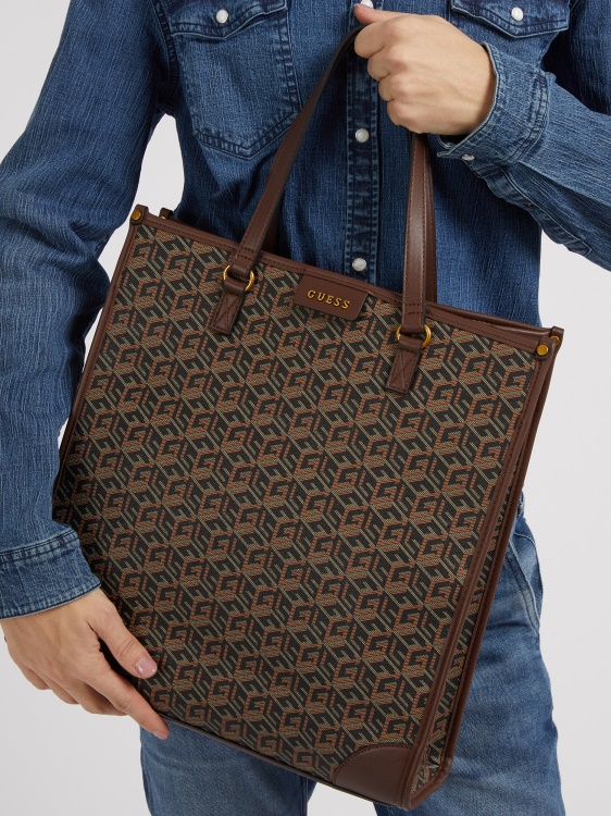 черен Ederlo G Cube лого чанта Guess