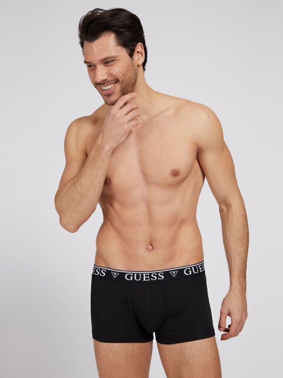 боксерки с лого ластик Guess черни