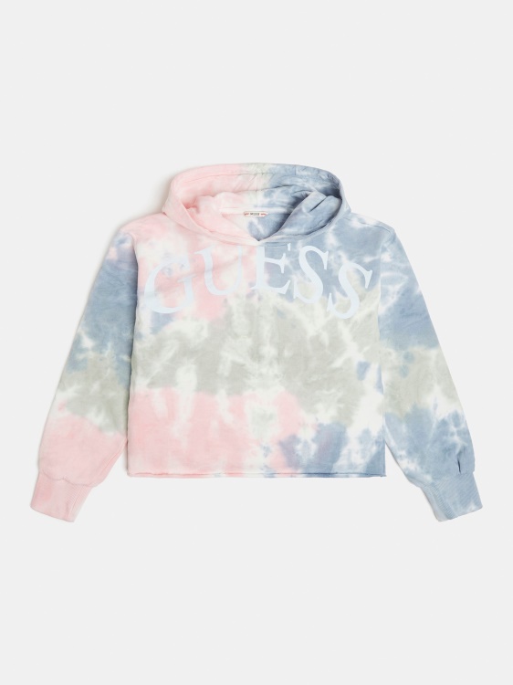 суичър с многоцветен модел Guess Tye Dye