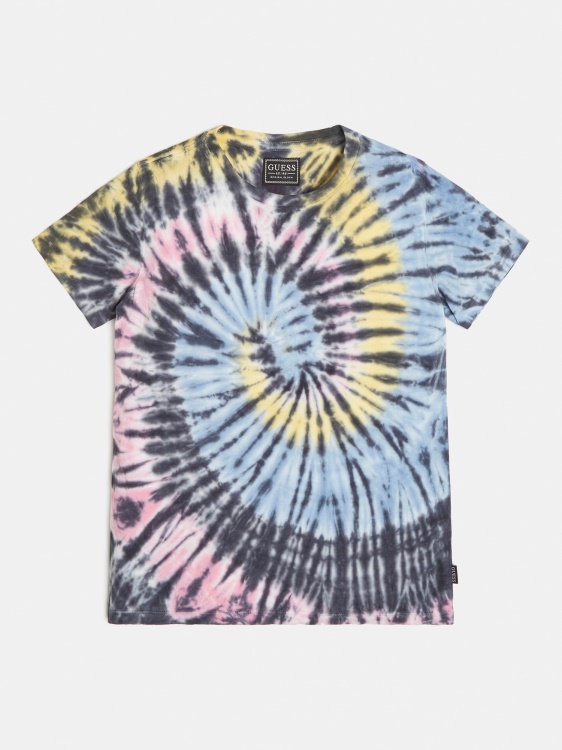 многоцветен модел Tye Dye тениска Guess