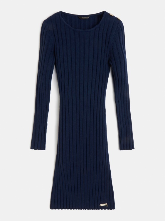 пуловерна рокля Guess Blue