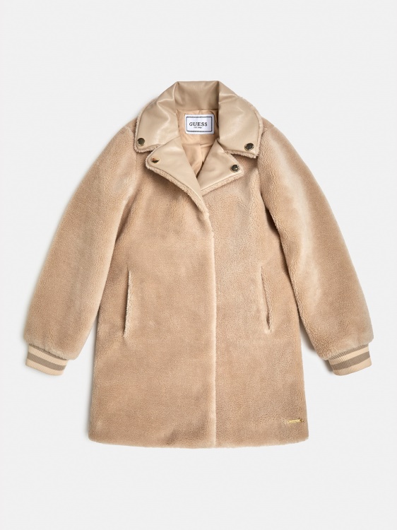 бежово яке Guess от изкуствена кожа