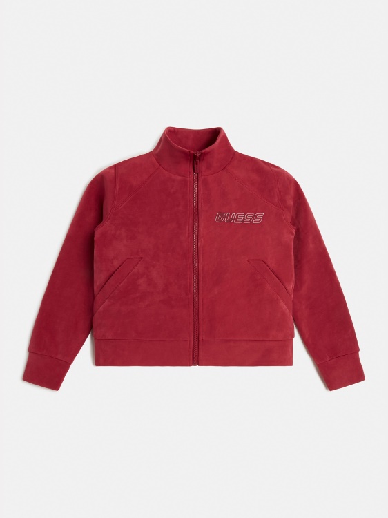 лилав суичър с цип Guess