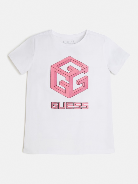 Trend Guess бяла предна тениска с лого нова