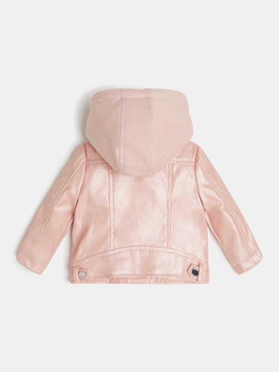 мотористко яке с качулка Guess розово