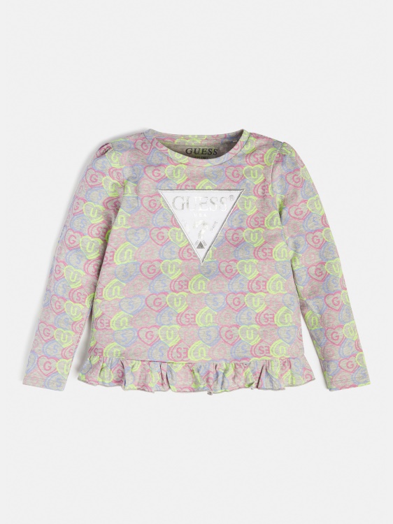 Guess цяла щампа на многоцветна тениска